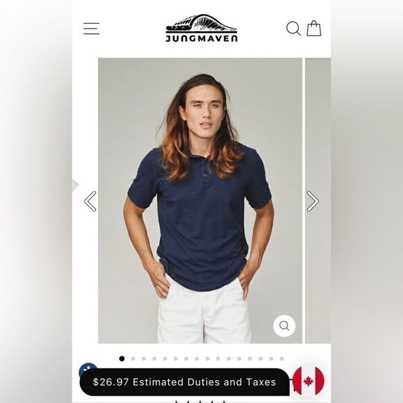 🆕NWT Jungmaven Hemp Polo XL Diesel Grey - Picture 3 of 6